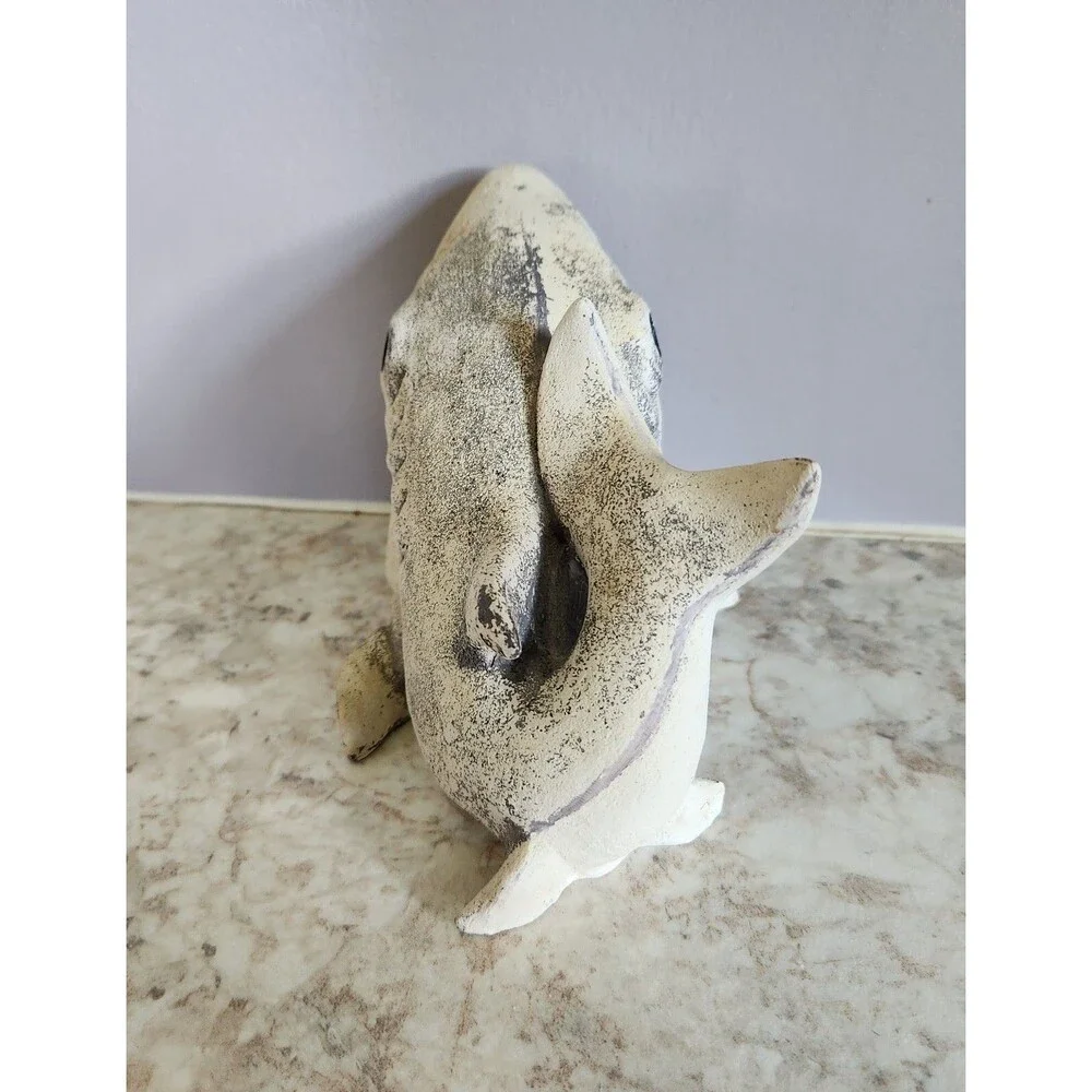 Fish Tank Aquarium Decoration Shark Jaws Mouth Open Poly Resin Decoration 7x4 in